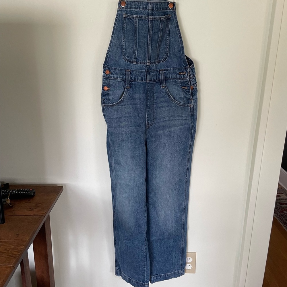 Madewell straight leg overalls